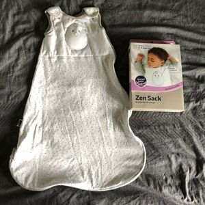 Nested Bean Zen Sack Stardust Gray Medium EUC